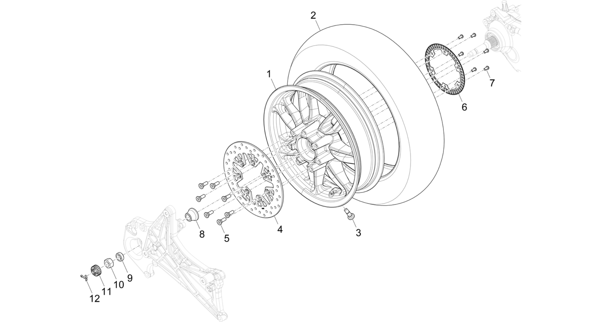Rear wheel