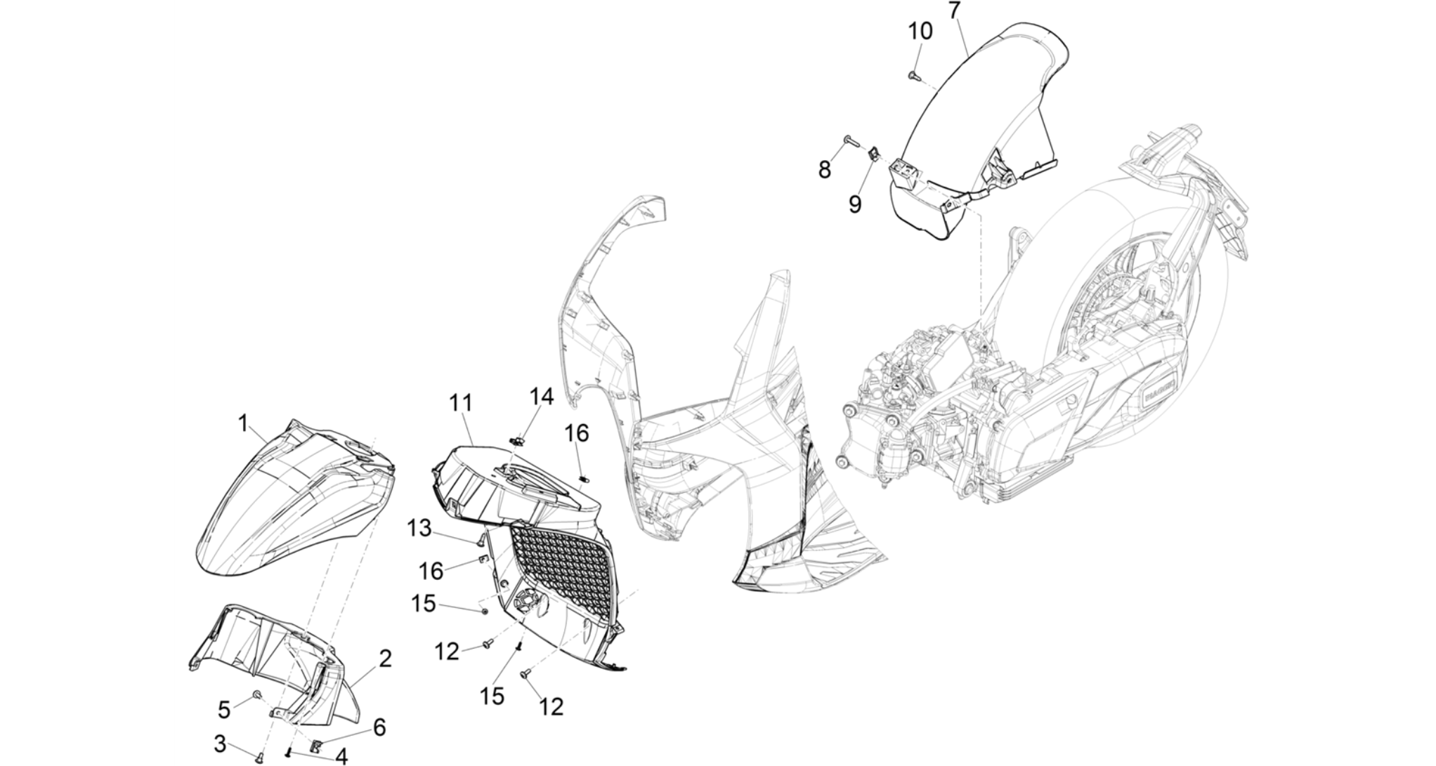 Wheel huosing - Mudguard