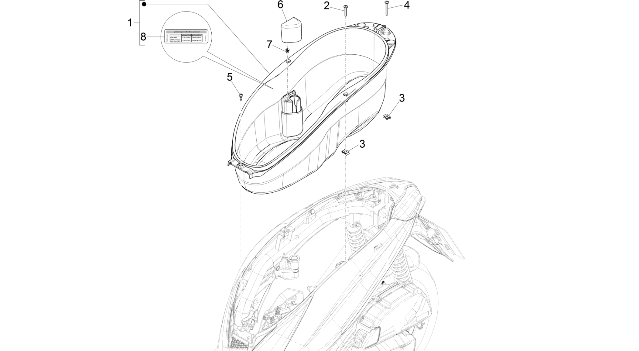 Helmet huosing - Undersaddle