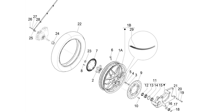Rear wheel