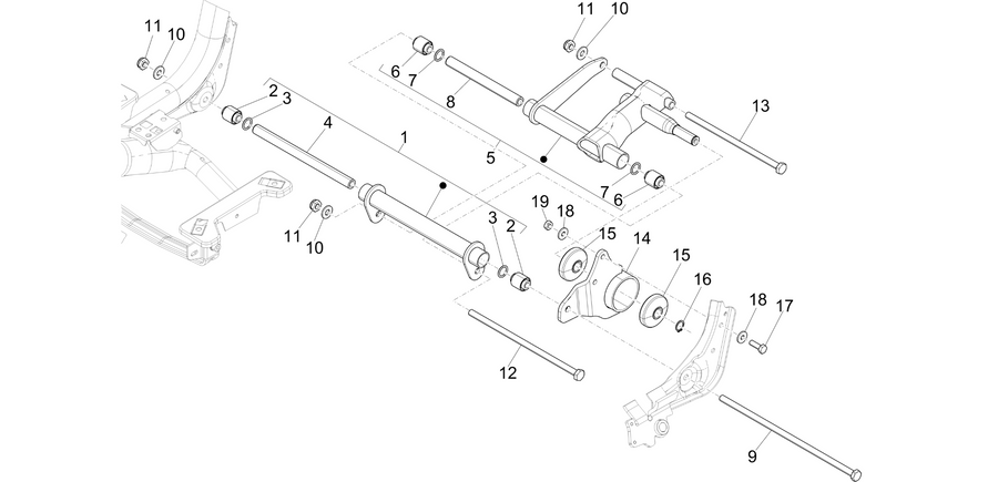 Swinging arm