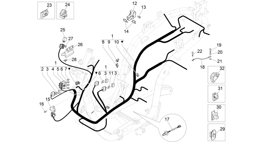 Main cable harness