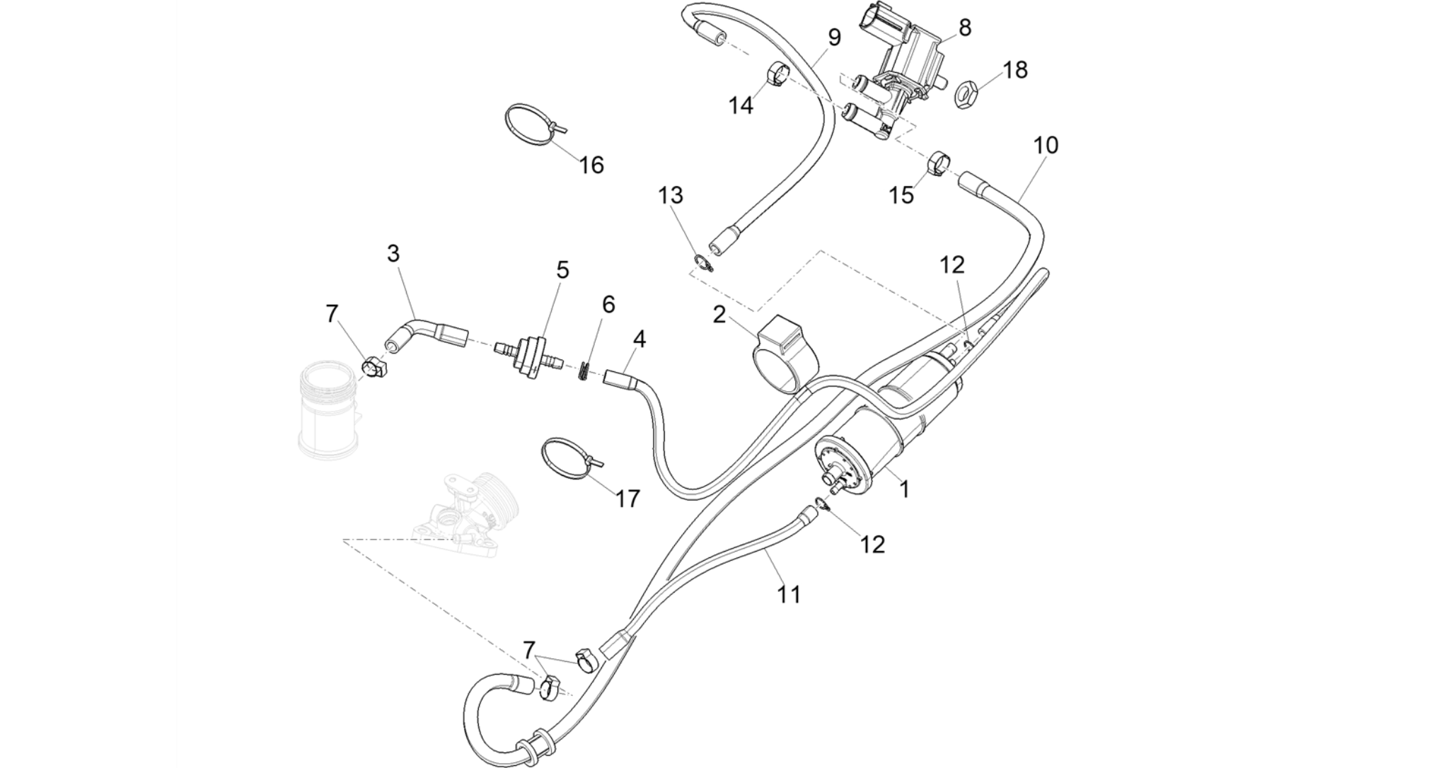 Anti-percolation system
