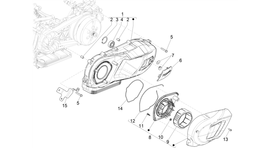 Crankcase cover - Crankcase cooling