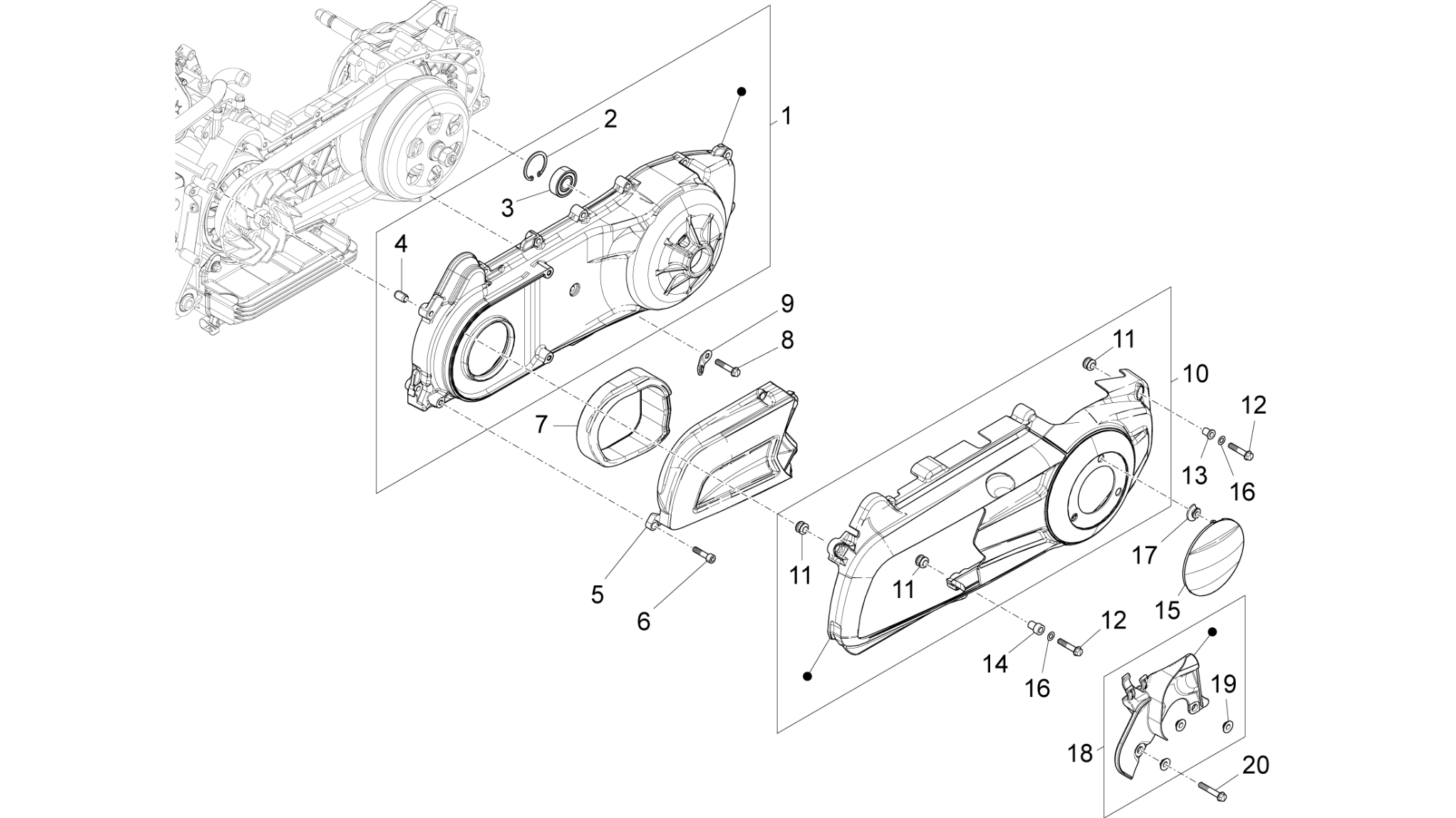 Crankcase cover - Crankcase cooling