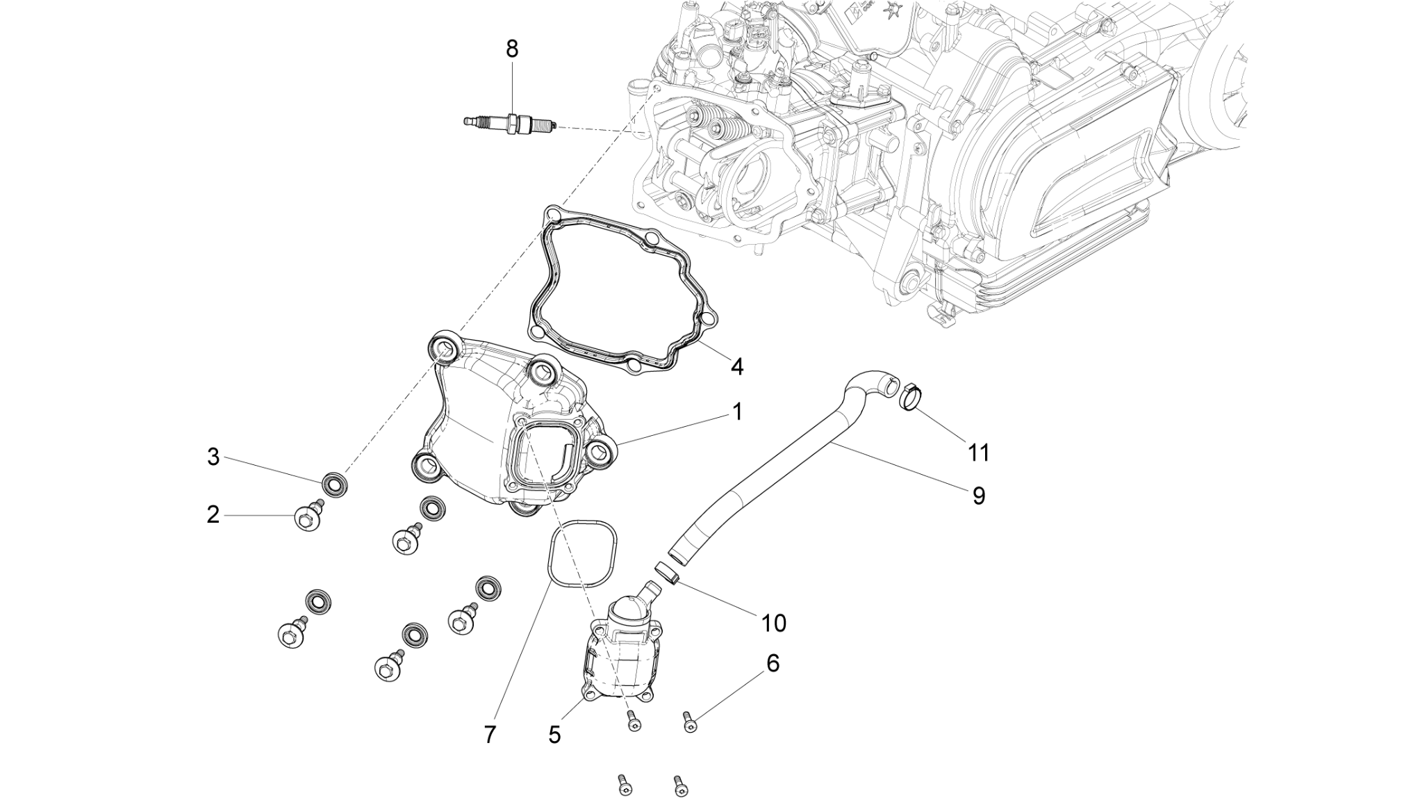 Cylinder head cover