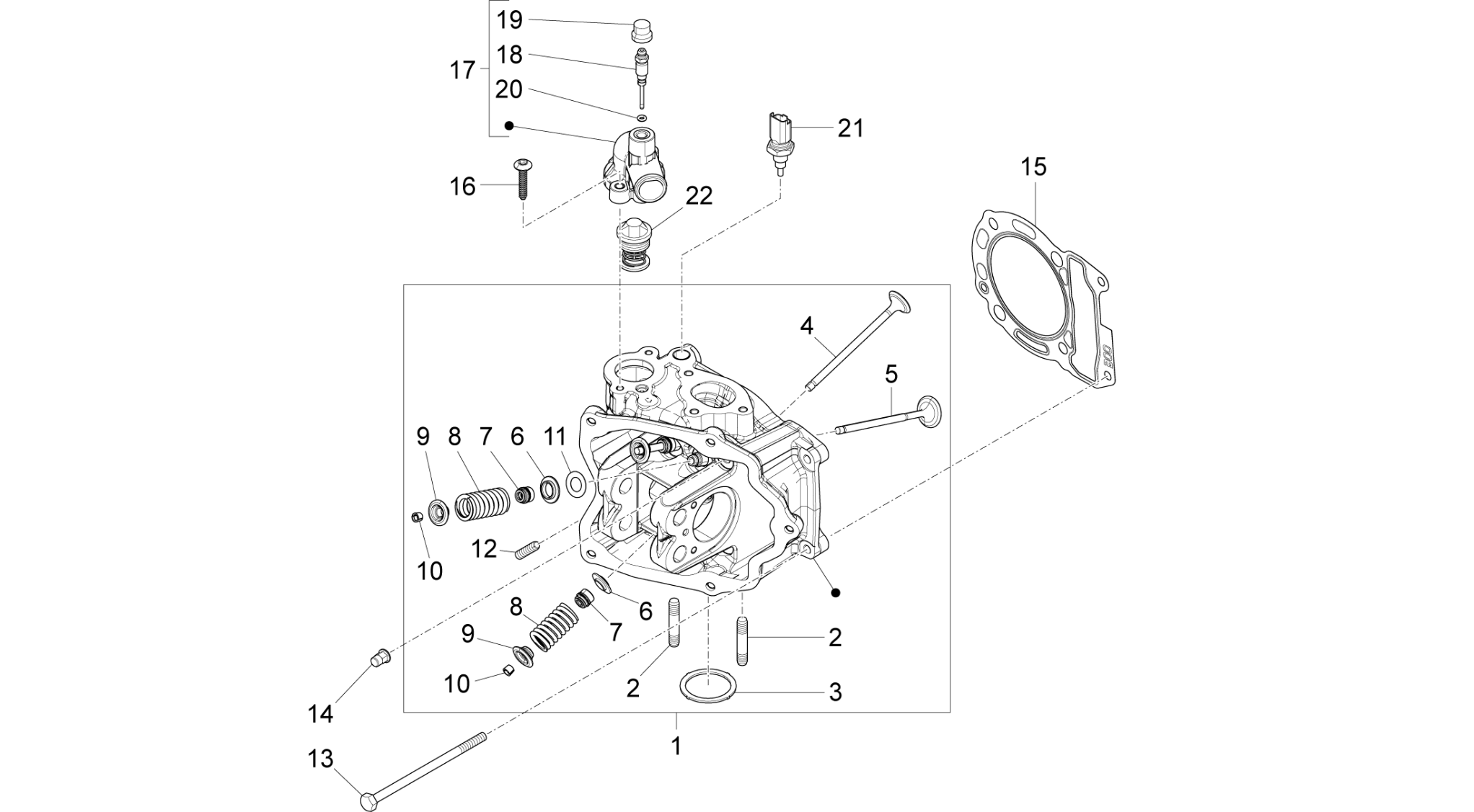 Cylinder head unit - Valve