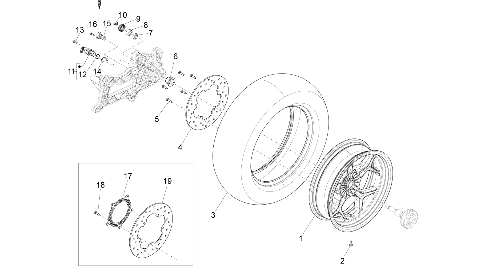 Rear wheel