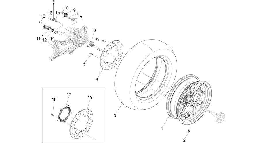 Rear wheel
