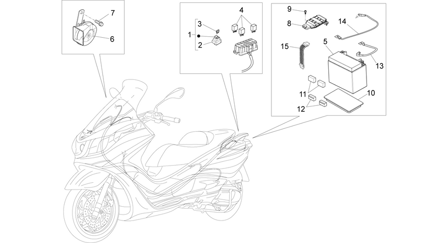 Remote control switches - Battery - Horn