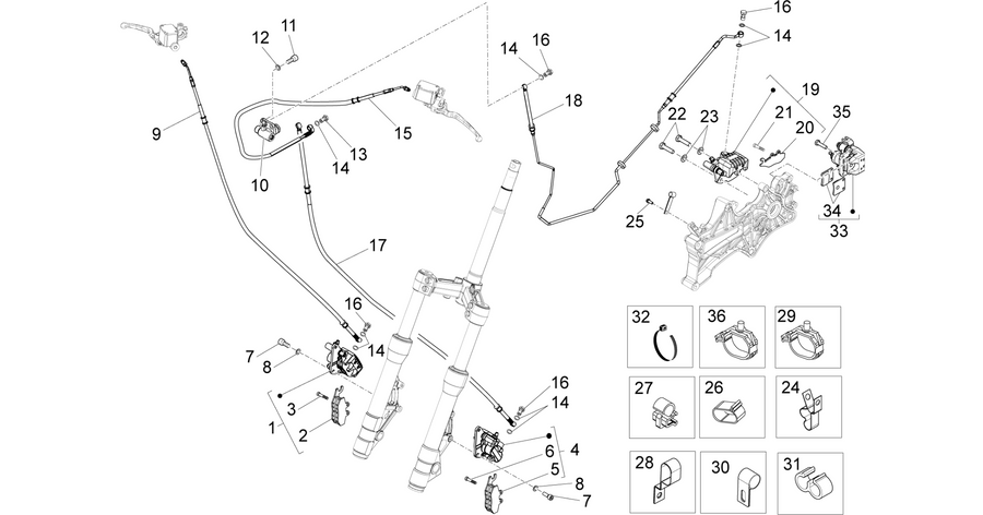 Brakes pipes - Calipers