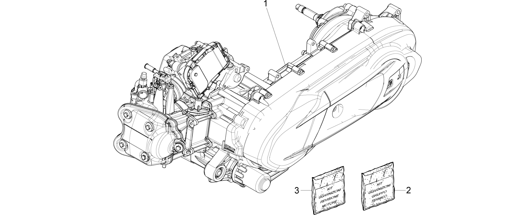 Engine, assembly