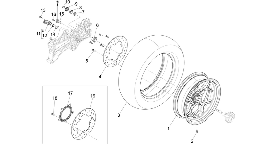 Rear wheel