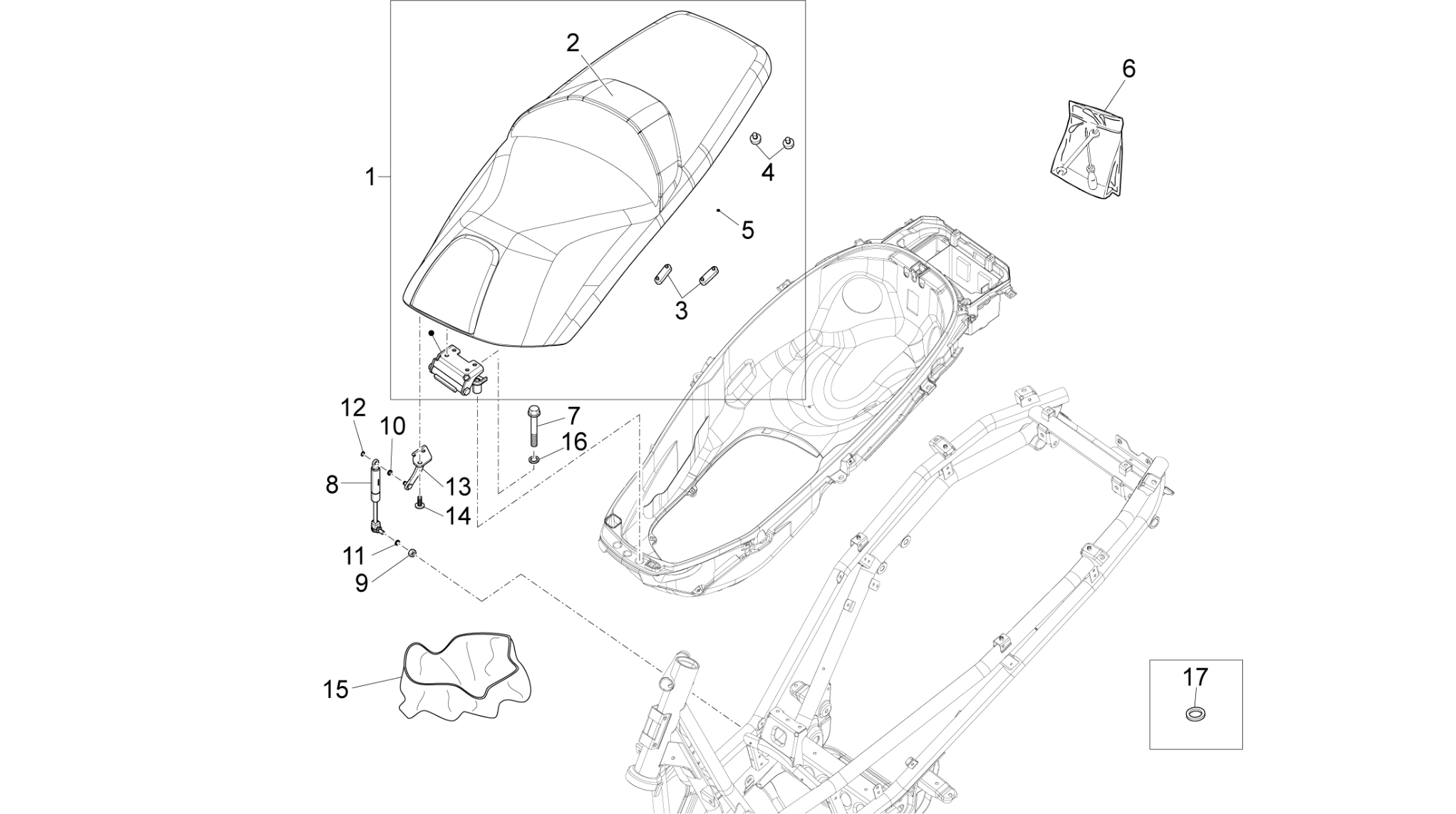 Saddle/seats