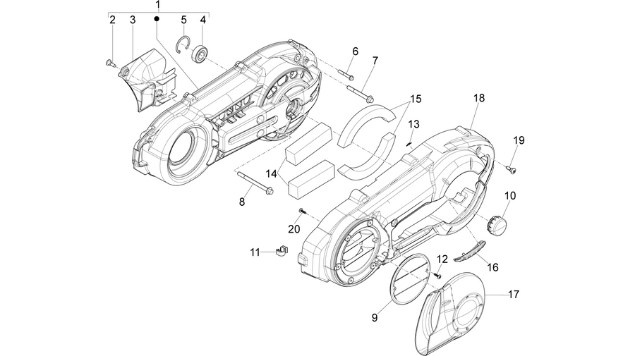 Crankcase cover - Crankcase cooling