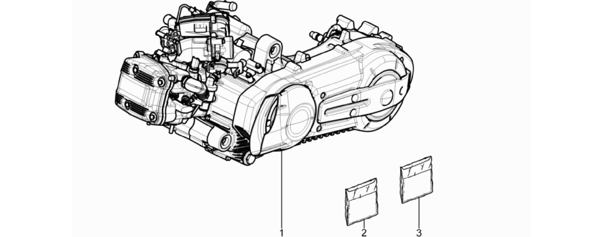 Engine, assembly