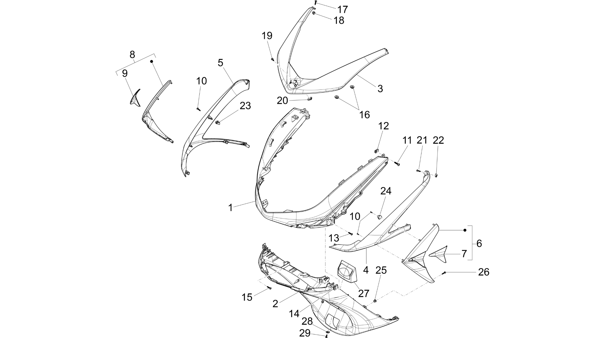 Front shield
