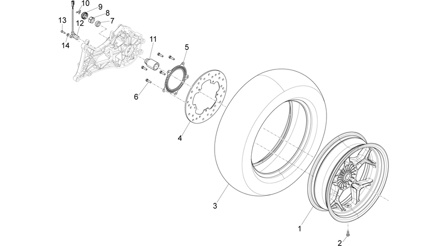 Rear wheel
