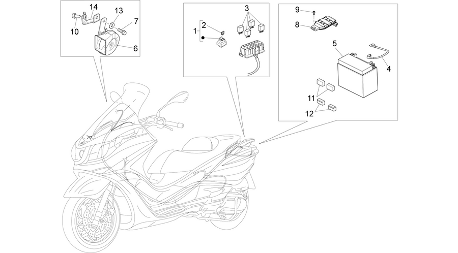 Remote control switches - Battery - Horn