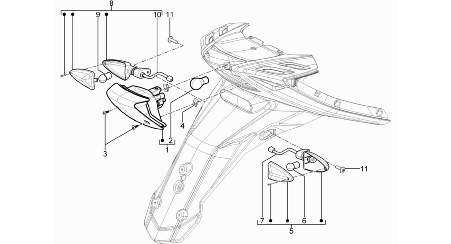 Rear headlamps - Turn signal lamps