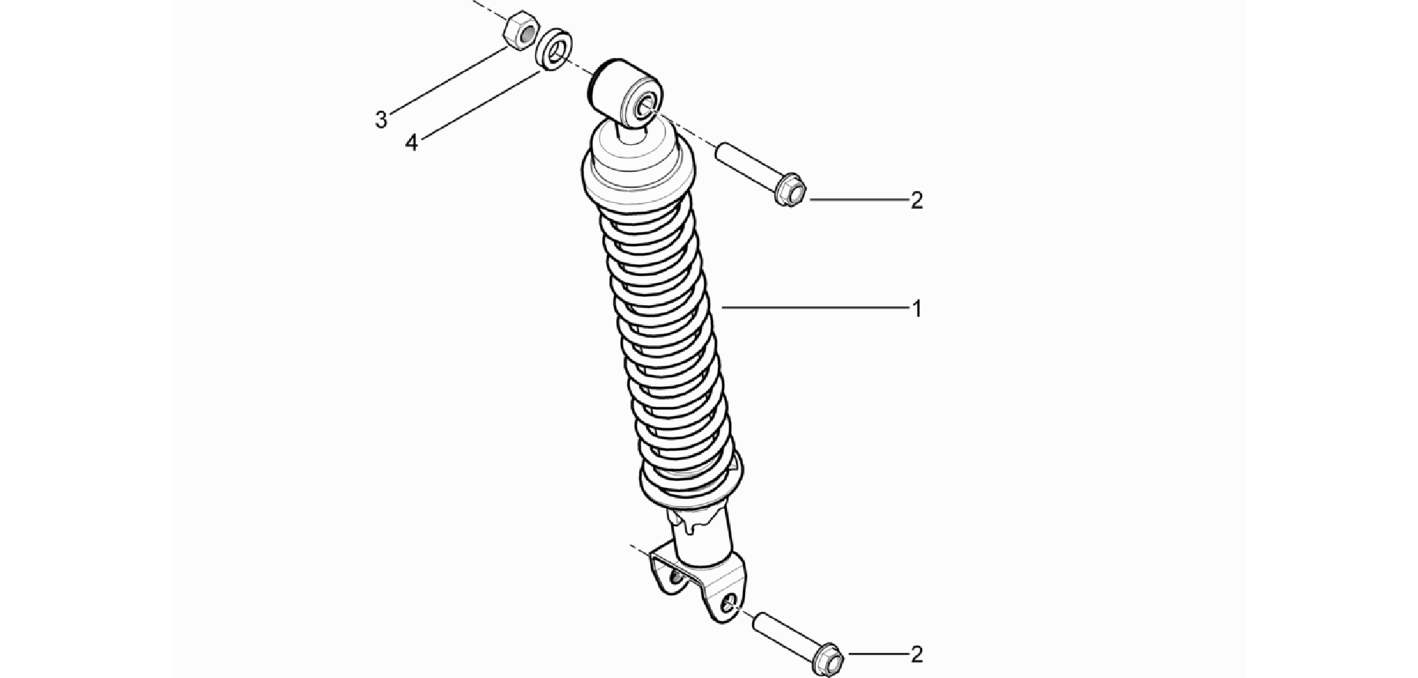 Rear suspension - Shock absorber/s