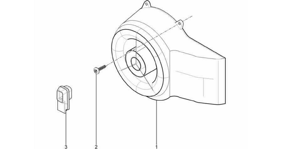 Flywheel magneto cover - Oil filter