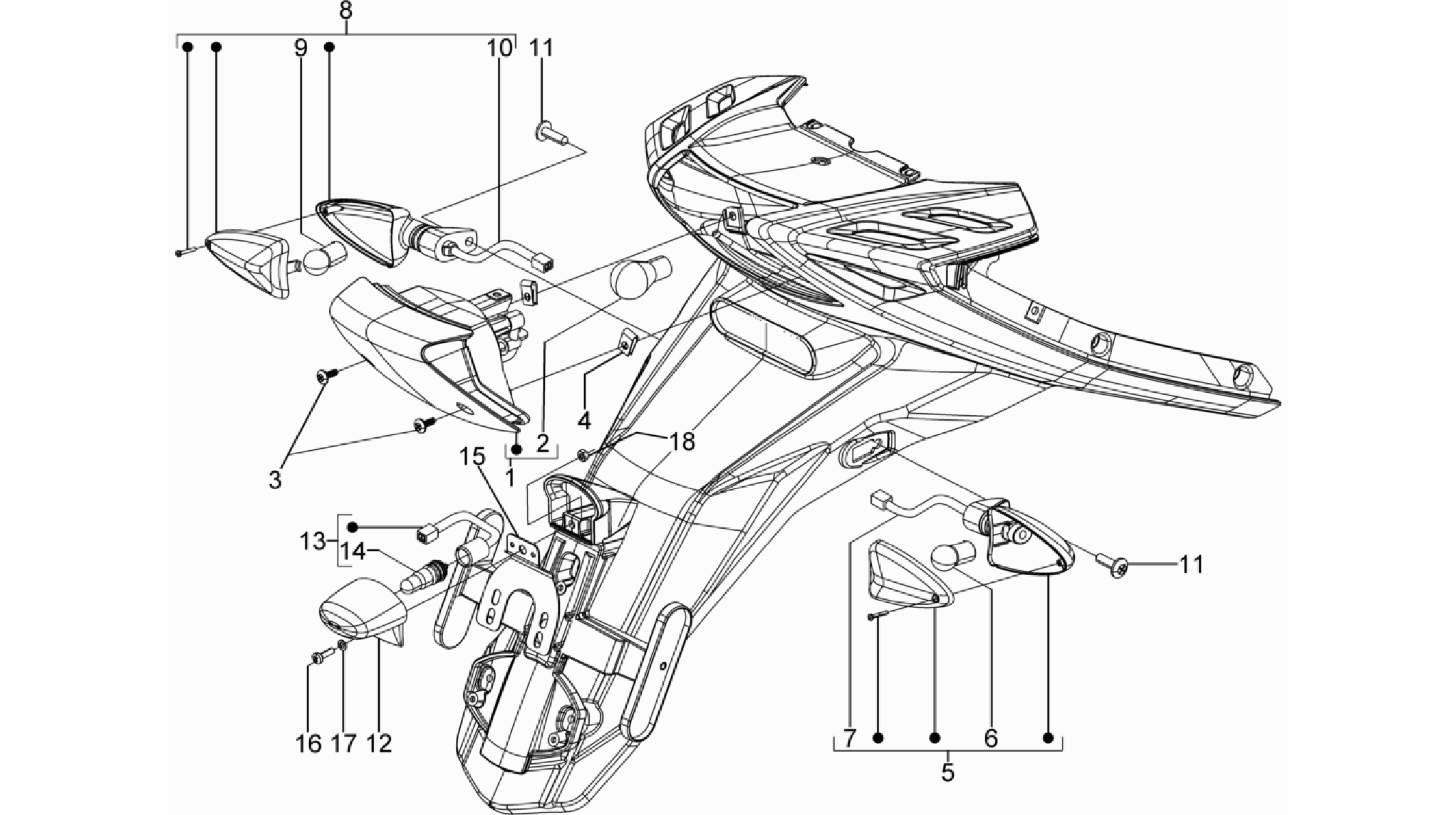 Rear headlamps - Turn signal lamps