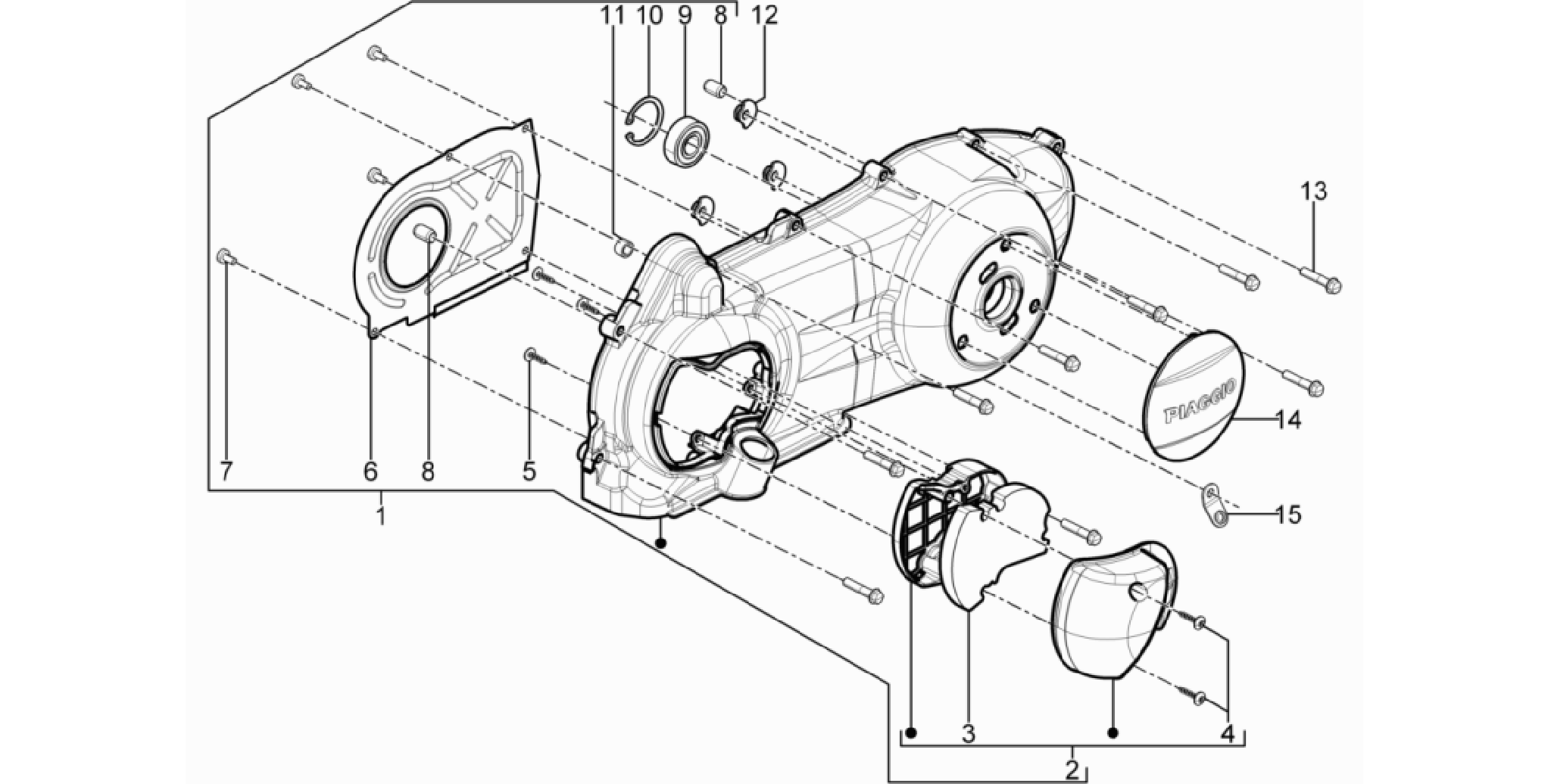 Crankcase cover - Crankcase cooling