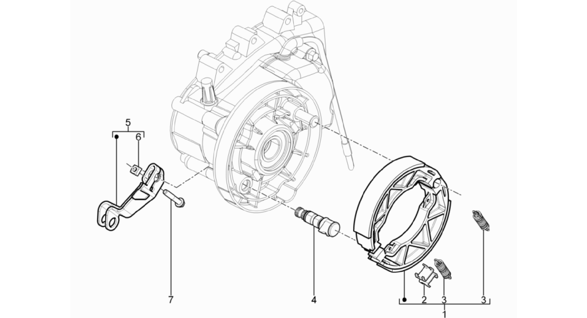 Rear brake - Brake jaw