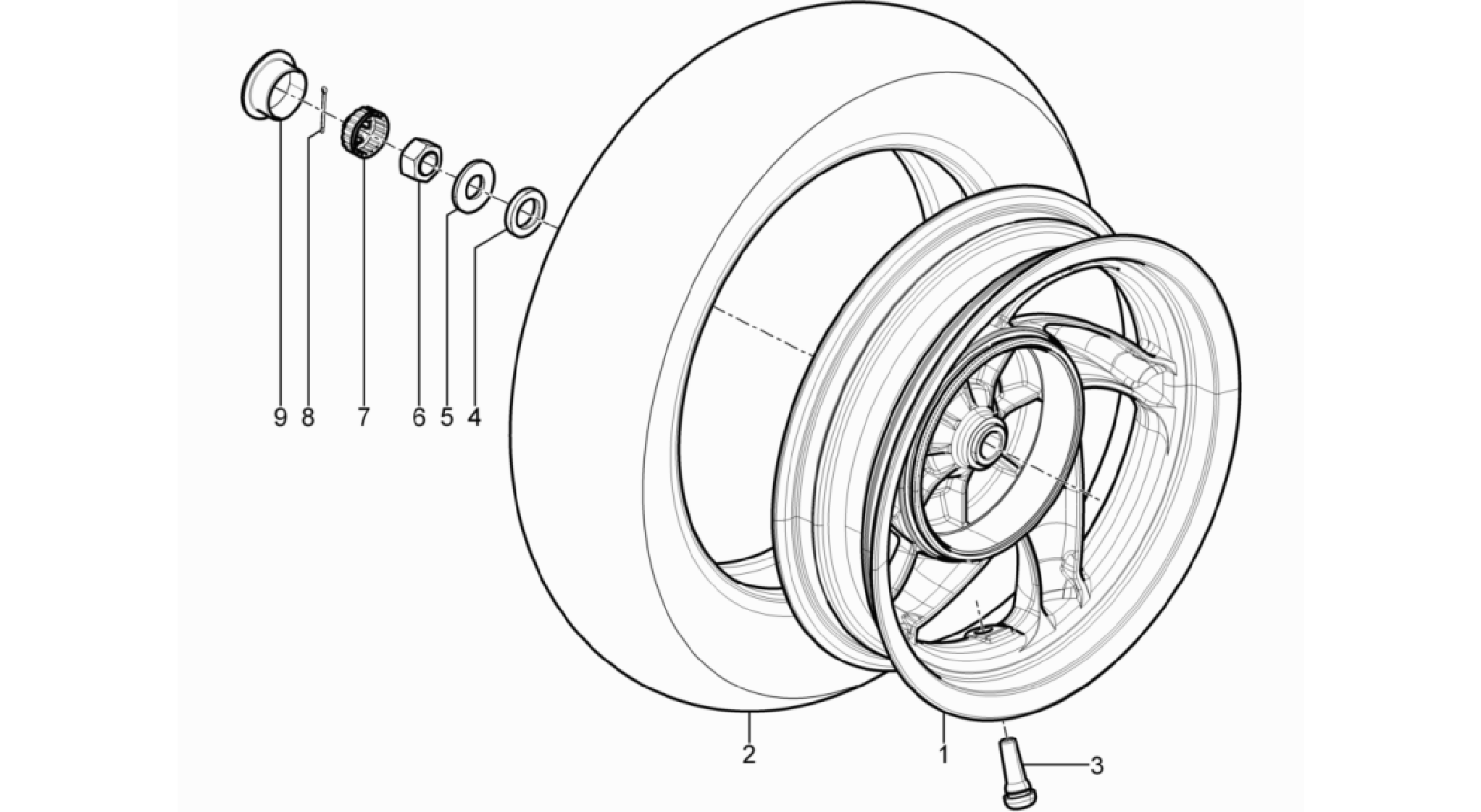 Rear wheel