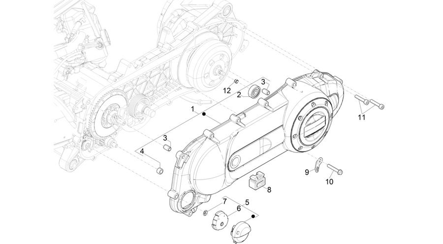Crankcase cover - Crankcase cooling