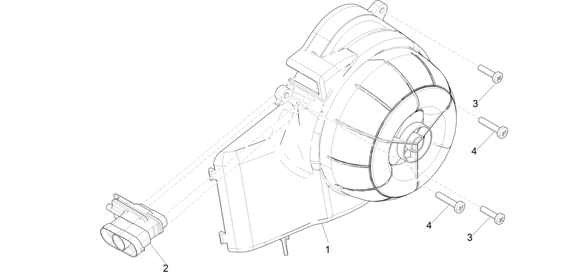 Flywheel magneto cover - Oil filter