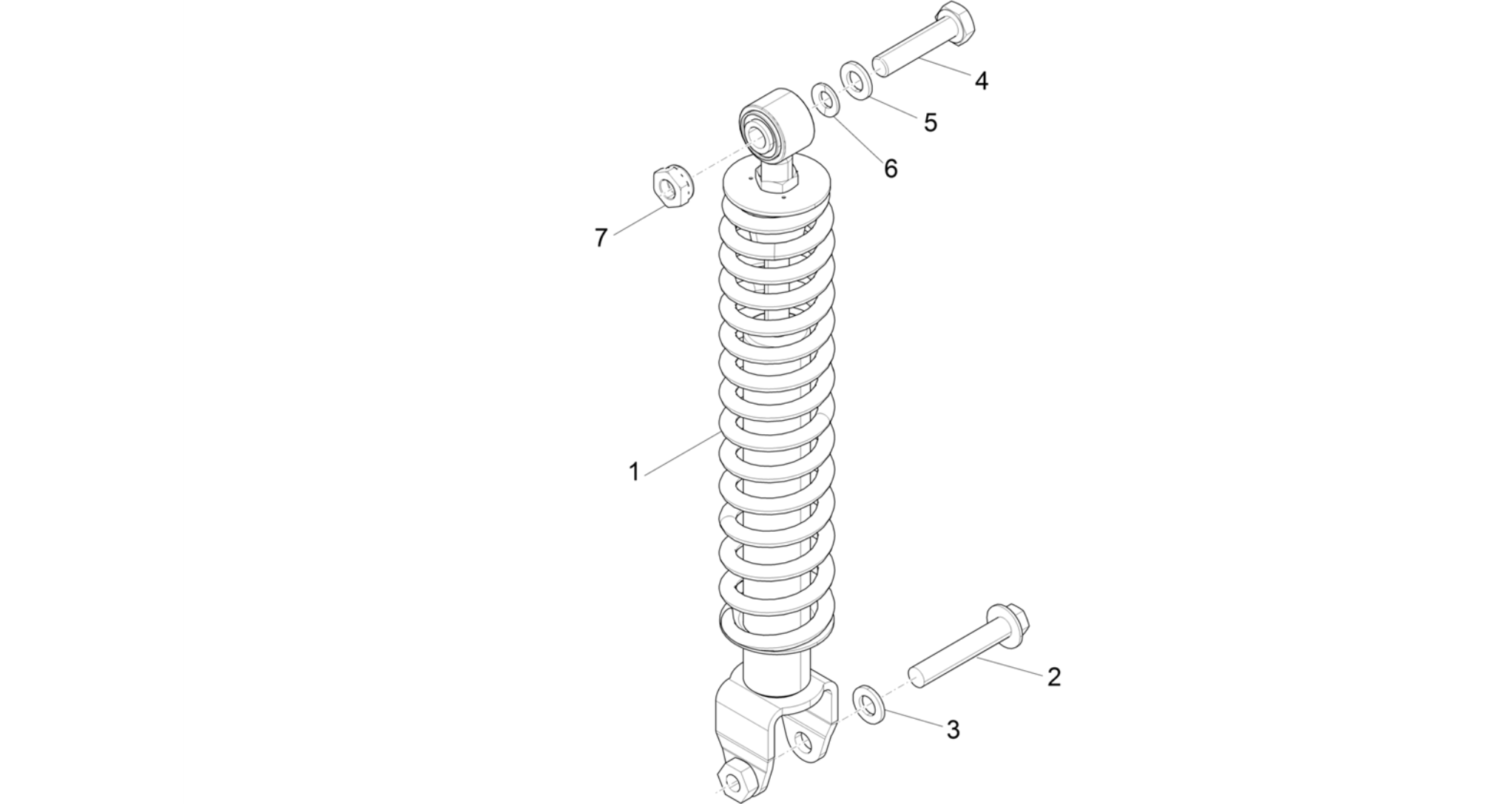 Rear suspension - Shock absorber/s