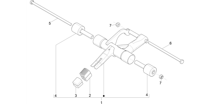 Swinging arm