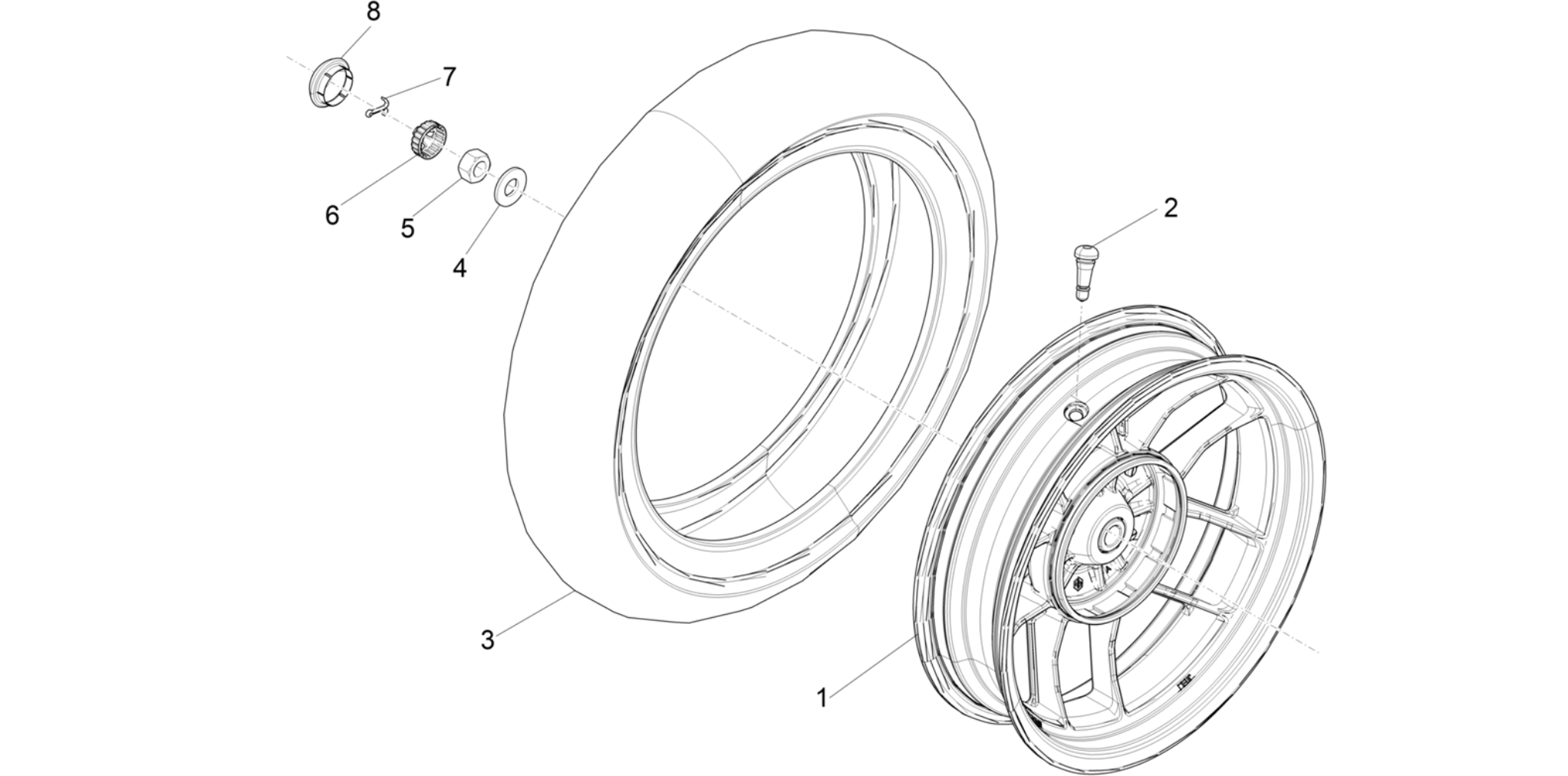 Rear wheel