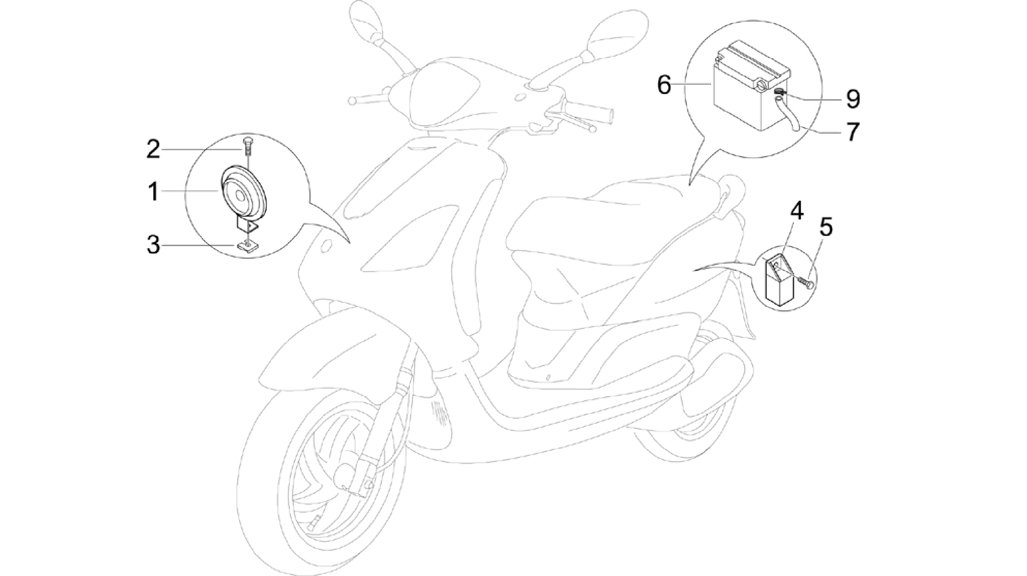 Remote control switches - Battery - Horn