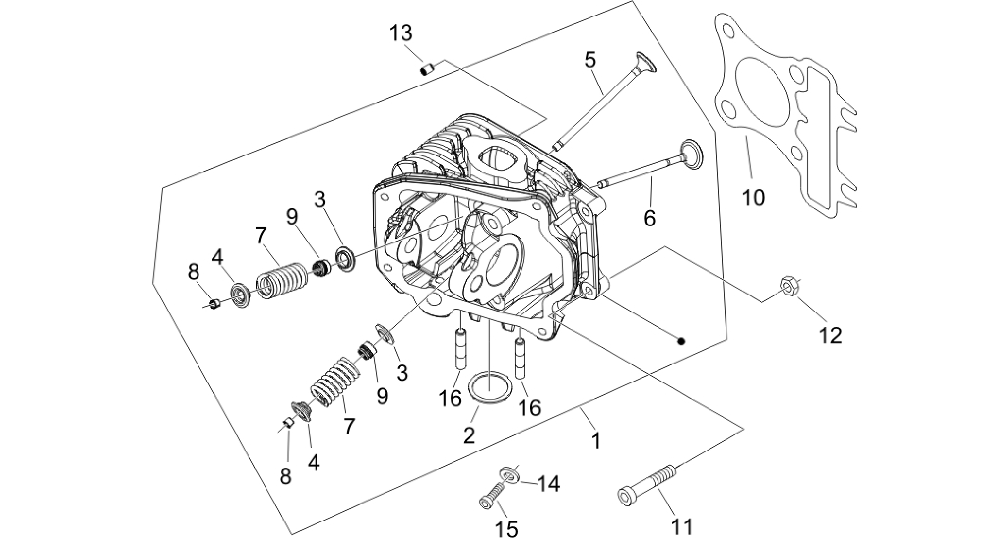 Cylinder head unit - Valve
