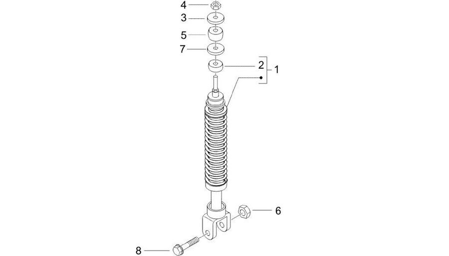 Rear suspension - Shock absorber/s