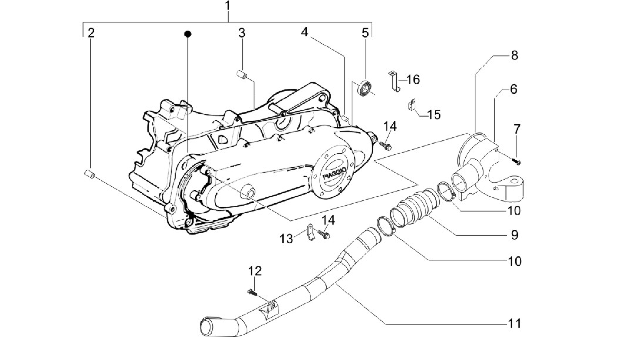 Crankcase cover - Crankcase cooling