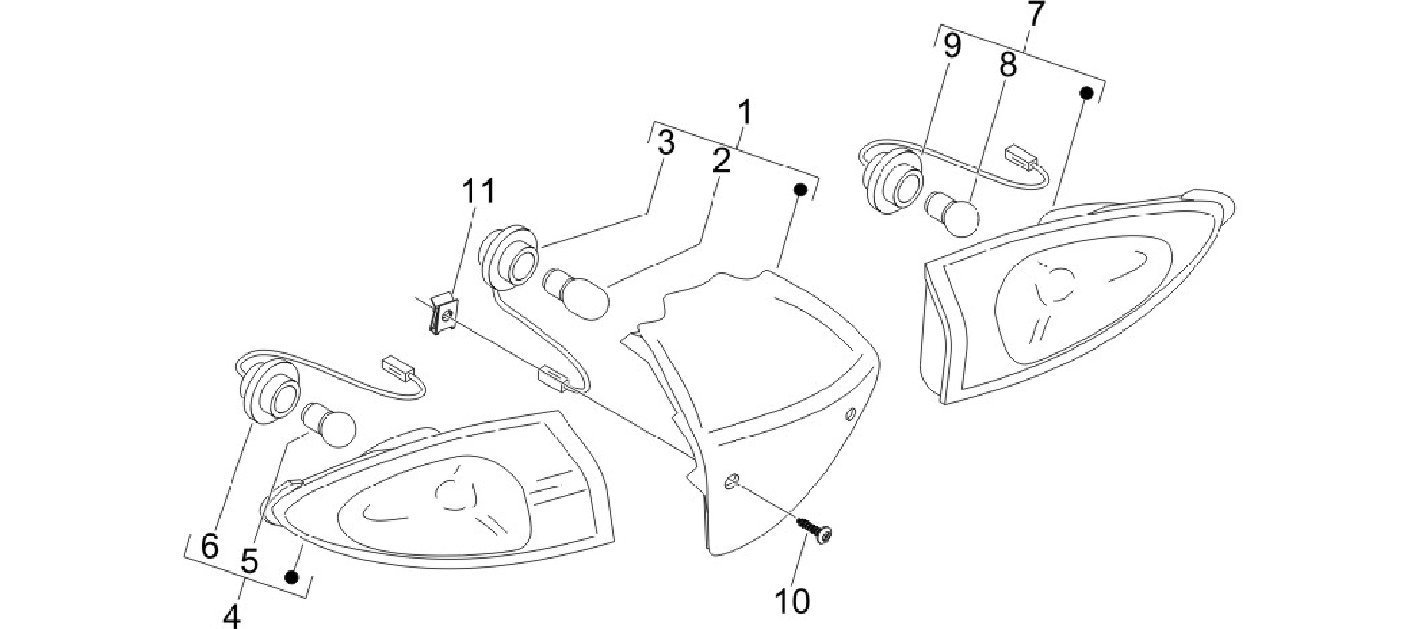 Rear headlamps - Turn signal lamps