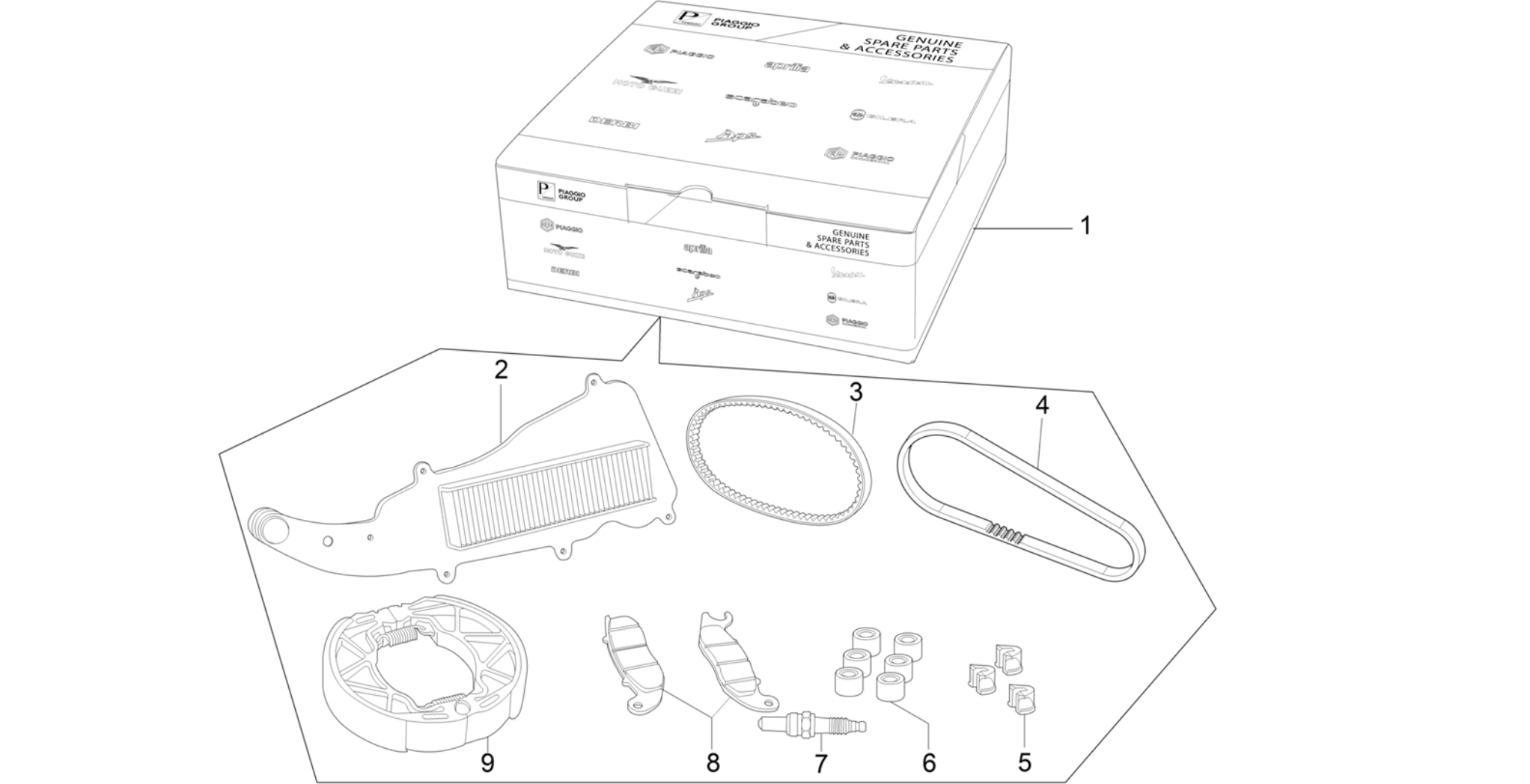 Complete wear and maintenance kit