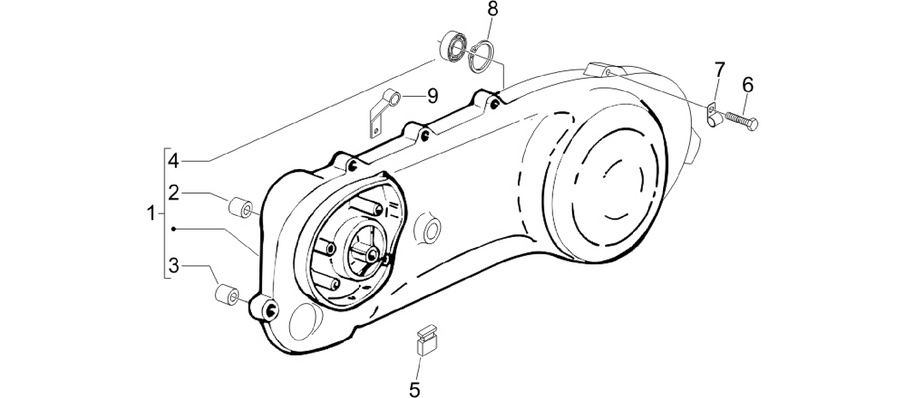 Crankcase cover - Crankcase cooling