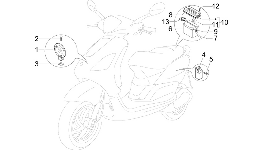 Remote control switches - Battery - Horn