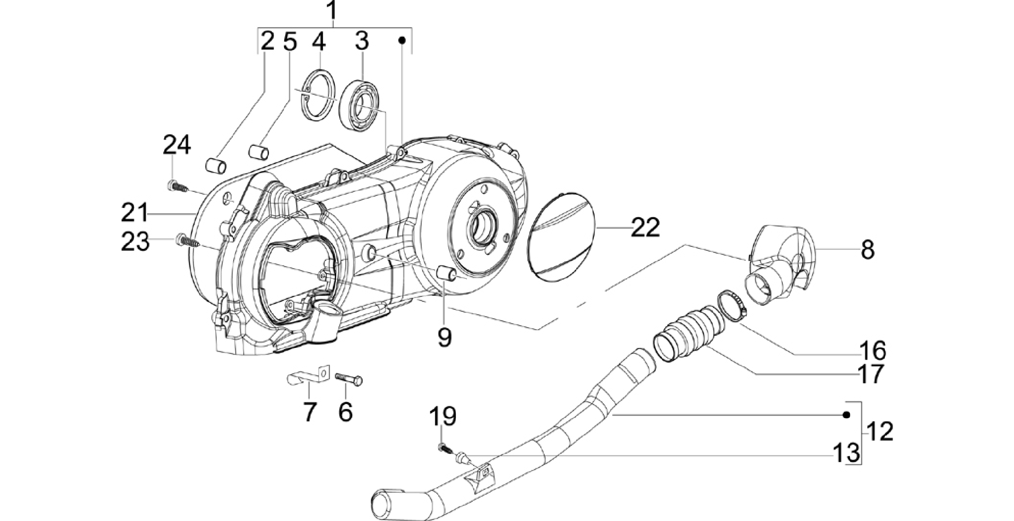 Crankcase cover - Crankcase cooling