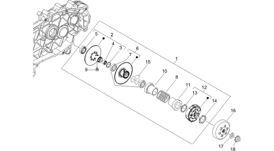 Driven pulley