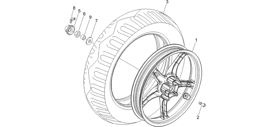 Rear wheel