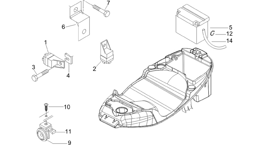 Remote control switches - Battery - Horn
