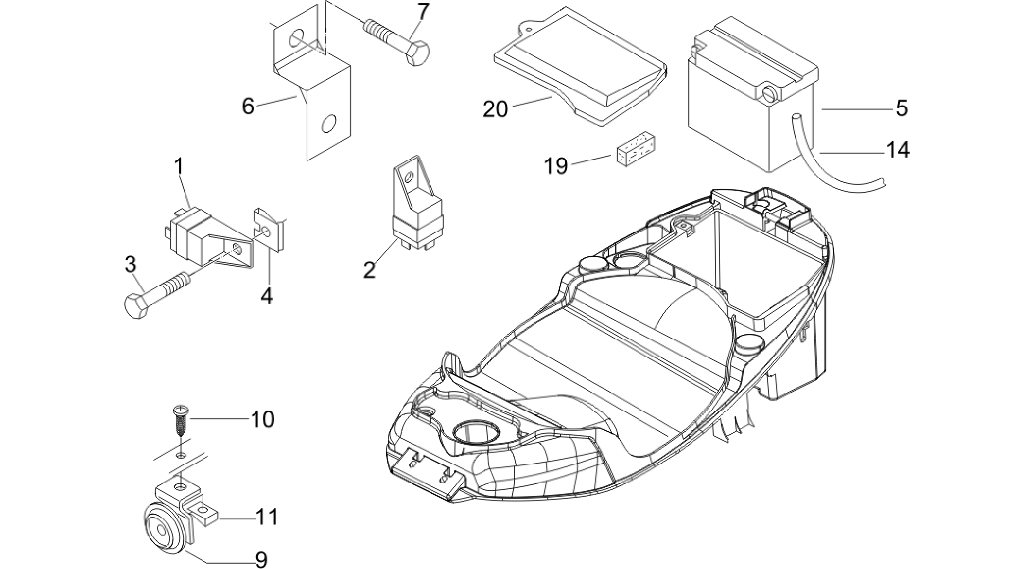 Remote control switches - Battery - Horn