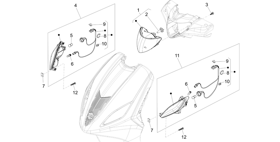 Front headlamps - Turn signal lamps