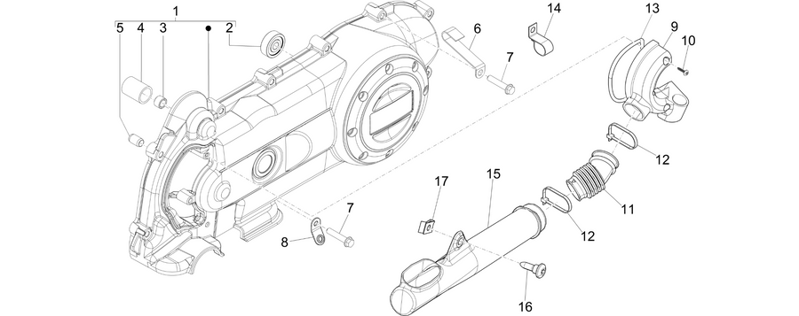 Crankcase cover - Crankcase cooling